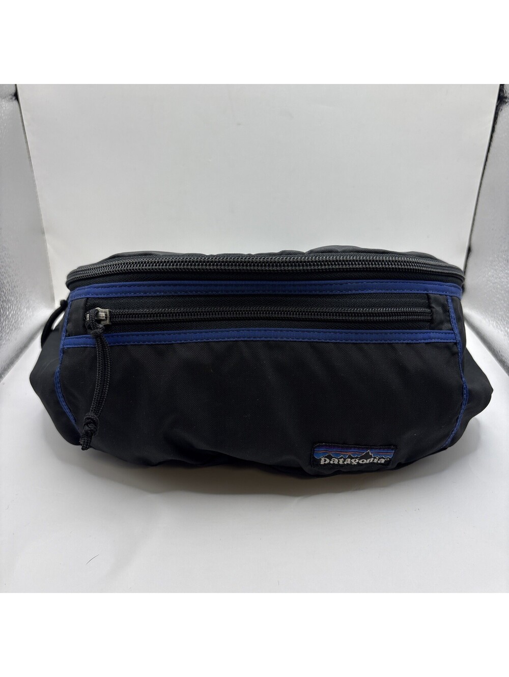 Patagonia Vintage 90s Hip Bolt Waist Pack Fanny Pack Black & Blue